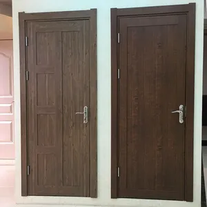 Fábrica de alta qualidade preço direto quarto à prova de som interior francês madeira sólida wpc pvc design da porta