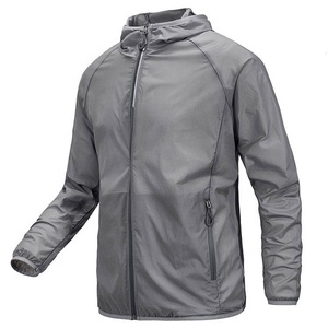 Wholesale Men and <strong>Women</strong> UV protection Waterproof Reflective Running <strong>Jacket</strong>, <strong>Lightweight</strong> Cycling <strong>Jacket</strong>, Sports <strong>Jacket</strong> with Hood - Product Image 1