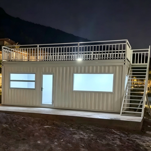 Maisons modulaires préfabriquées en conteneurs ondulés personnalisables utilisées pour les espaces commerciaux extérieurs. - Product Image 1