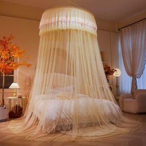 <span class=keywords><strong>Zanzariera</strong></span> a baldacchino per letto matrimoniale, apertura automatica, pieghevole, di grandi dimensioni (120 cm circolare, 300 cm altezza), design principessa, per uso domestico. - Product Image 3