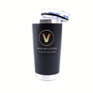 Promotional Custom Logo 16oz Vacuum Stainless Steel Aluminum Coffee Mugs Cups With Lids - Product Image 1