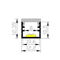 Profilé d'extrusion en aluminium à fente en T demi-rond à prix abordable, produits à prix raisonnable à Foshan