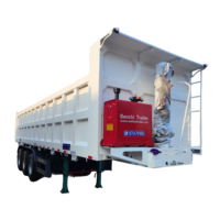 Camion à benne basculante robuste à trois essieux 100T personnalisable fabriqué en Chine-Transport spécial
