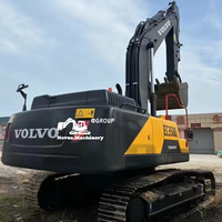 Excavadora de cadenas grande Volvo EC350 usada con motor y bomba Volvo Penta