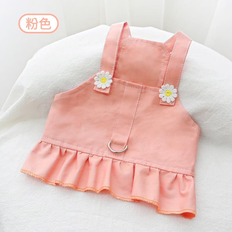 Rose - Robe à bretelles spaghetti de couleur unie