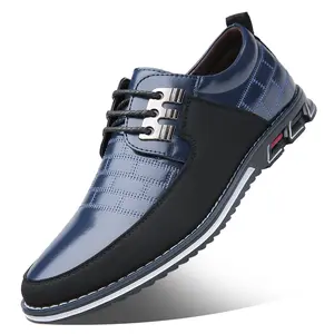 Zapatos de cuero formales casuales brillantes de moda para hombres zapatos de hombre 2023 de alta calidad