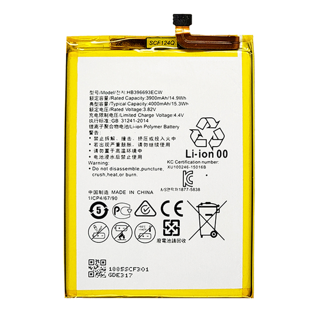 HB396693ECW Rechargeable Lithium-ion Polymer Phone Battery Compatible with for Mate8 Factory Wholesale