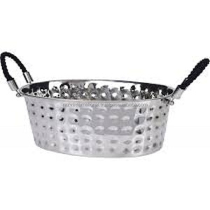 Cubo de vino martillado con mango de cuerda elegante Cubos de hielo elegantes para servir bebidas - Product Image 4