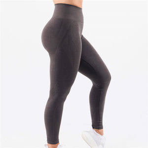 Vente en gros de collants <span class=keywords><strong>fitness</strong></span> pour le levage des fesses leggings de gymnastique pour femmes leggings polyester élasthanne lève-fesses leggings de yoga - Product Image 3