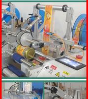Machine d'étiquetage semi-automatique de bureau pour bouteilles rondes, pots en verre et en plastique, avec imprimante de date et étiqueteuse