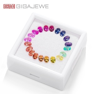 Conjunto de Gemas Sintéticas de <span class=keywords><strong>Zafiro</strong></span> Arcoíris de Laboratorio para Joyería, Sanación y Colección - Product Image 1