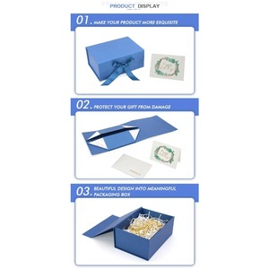 Caja de embalaje plegable a color para productos de cuidado de la piel con loción para días festivos, de cartón con cinta, caja de regalo magnética personalizable - Product Image 6