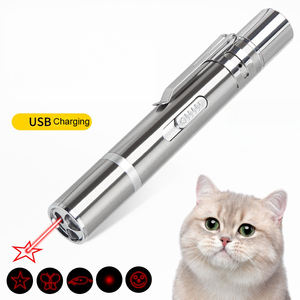 बिल्लियों के लिए इंटरैक्टिव इको-फ्रेंडली लाल रिचार्जेबल लेजर पॉइंटर टॉर टॉय - Product Image 1