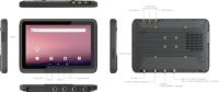 Layar sentuh 8 inci Android 12 Terminal terpasang kendaraan kuat industri untuk aplikasi pertanian