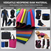 Tissu néoprène imperméable 2mm 3mm 5mm en polyester et nylon enduit de caoutchouc avec impression pour combinaisons de plongée