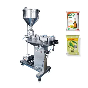 Hot Sale Semi Automatic Water Juice Pouch Packing Machine Liquid Filling Machine With Liquid Pump