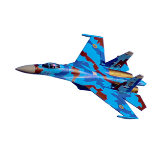LEHOO SU27 Avión de Combate RC Eléctrico de Espuma, Modelo 2.4G, Control Remoto, Envergadura de 930 mm, 970 g, Cargador, Control por Aplicación - Product Image 1