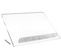 Support de livre en acrylique support de livre de cuisine pliable, support de livre léger pour magazines, ordinateur portable, recette, manuel scolaire