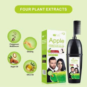 Apple <strong>Hair</strong> Color Shampoo with Comb 200ml Plant Based <strong>Hair</strong> <strong>Dye</strong> with Herbal Ammonia Free <strong>for</strong> <strong>Men</strong> Easy Quick <strong>Hair</strong> Coloring Comb Oem - Product Image 2