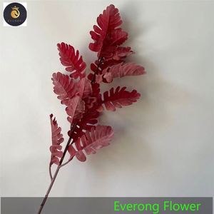 J-346 mariage décoration fleur coureur combinaison florale grande tige artificielle Consolida Ajacis rouge foncé fleurs artificielles - Product Image 6