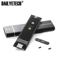 USB3.1 Tipo-C a M.2 M Key NVMe SSD Box Caja de carcasa de unidad de estado sólido 10Gbps Caja de disco duro de alta velocidad
