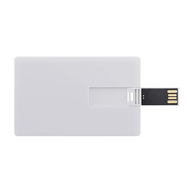 Carte Flash USB 2.0 en plastique bon marché en vrac, carte de visite de 1 go, 2 go, 4 go, 8 go, 16 go, 32 go, clé USB avec impression gratuite