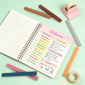 주문제작 로고 예쁜 파스텔 형광펜 세트: 부드러운 펜촉, 번짐 없고 빠른 건조, 다양한 색상 - Product Image 4