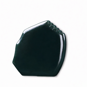 Planche <span class=keywords><strong>Gua</strong></span> <span class=keywords><strong>Sha</strong></span> en <span class=keywords><strong>jade</strong></span> Hetian chinois, outil de grattage en pierre de <span class=keywords><strong>jade</strong></span> <span class=keywords><strong>véritable</strong></span> pour le remodelage du visage - Product Image 3
