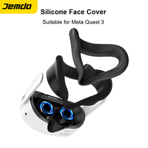 Housse de console Jemdo pour Meta Quest <span class=keywords><strong>3S</strong></span> VR, étui de protection en silicone souple, accessoire de console de jeu - Product Image 2