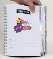 Planificateur mensuel grand format 2024-2025 A5 Agenda hebdomadaire quotidien Agenda annuel avec onglets Séparateur de papier Pochette de rangement Marque-page Bloc-notes adhésif Ensemble-cadeau