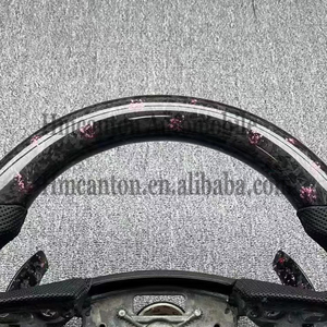 Volant de direction en cuir perforé en fibre de carbone forgée, populaire en gros, compatible avec Cadillac CT4 CT5 - Product Image 6