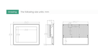 10.4 Inch Vesa/Desktop Alles-In-Één Capacitieve Touchscreen Industriële Computer N104cc Tkun Rs232/Rs485/Usb/Lan/Gpio Gebruikt Ssd Hard