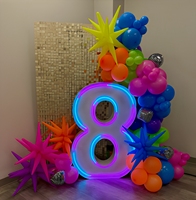 Lettres lumineuses néon colorées et légères pour la décoration de tentes extérieures, salles KTV et aménagement d'ambiance de salles privées