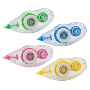 Ruban <span class=keywords><strong>correcteur</strong></span> à application fluide, 5 mm x 6 m, <span class=keywords><strong>correcteur</strong></span> <span class=keywords><strong>d</strong></span>'erreurs translucide pour le bureau et l'école, papeterie professionnelle en gros - Product Image 1