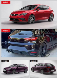 Kit de Carrocería de Repuesto para <span class=keywords><strong>Seat</strong></span> <span class=keywords><strong>Leon</strong></span> 2017 <span class=keywords><strong>2018</strong></span> 2019 <span class=keywords><strong>FR</strong></span>, Parrilla Delantera, Parachoques Trasero, Faldones Laterales, Faros Antiniebla - Product Image 5