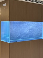Aquarium sur mesure en verre ultra-transparent, grande taille, directement de l'usine, haute transparence, pour poissons d'eau douce, pour intérieur.
