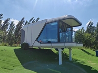 Maison capsule spatiale à bas prix, imperméable, modulaire, préfabriquée pour les centres de villégiature, le camping, les hôtels en plein air