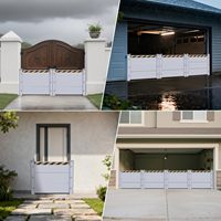 Barrière anti-inondation en aluminium argenté, facile à installer, taille personnalisable, pour porte de garage à domicile ; barrage anti-inondation modulaire imperméable, rapide