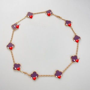 <span class=keywords><strong>Collier</strong></span> trèfle à quatre feuilles en argent sterling S925 plaqué or 18 carats, motif dix fleurs, possibilité de demander le catalogue Van Cleef auprès du vendeur - Product Image 6