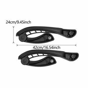 2 pz comodo mobile da ufficio accessori per bracciolo elegante ascensore e sedia per i visitatori con schiuma di cuoio tessuto PP materiale - Product Image 6