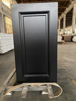 Bureau de réception dentaire en bois MDF noir, vente en gros