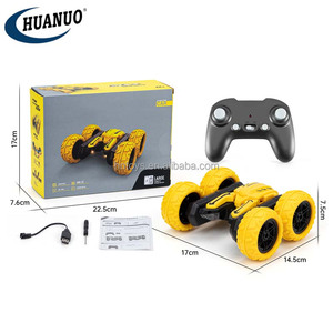 Huanuo Khuyến mãi giá đặc biệt <span class=keywords><strong>4</strong></span> bánh xe điều khiển từ xa 360 độ đôi-bên RC diễn viên đóng thế xe với ánh sáng - Product Image 6