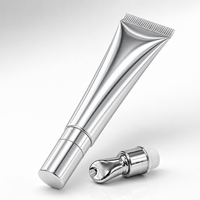 Nouveauté Cosmétiques – Tubes souples vides de 15 ml pour brillant à lèvres et crème contour des yeux avec applicateur métallique argenté – Emballages pour baume à lèvres et huile