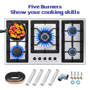 Table <span class=keywords><strong>de</strong></span> <span class=keywords><strong>cuisson</strong></span> à <span class=keywords><strong>gaz</strong></span> <span class=keywords><strong>de</strong></span> 36 pouces, cuisinière à <span class=keywords><strong>gaz</strong></span> à 5 brûleurs pour un total <span class=keywords><strong>de</strong></span> 34,588 BTU, <span class=keywords><strong>plaque</strong></span> <span class=keywords><strong>de</strong></span> <span class=keywords><strong>cuisson</strong></span> à <span class=keywords><strong>gaz</strong></span> <span class=keywords><strong>de</strong></span> 36 pouces en acier inoxydable intégrée, protection thermocouple - Product Image 2