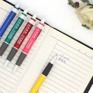 Wholesale Custom Logo Advertising Ballpoint Pen Simple Press Design with <b>Plastic</b> Material for Stationery Supplies and Gifts - Product Image 2