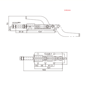 Heavy Duty <strong>Metal</strong> Straight Line Action Toggle Clamp 36330 Hand <strong>Tool</strong> Push Pull for Woodworking <strong>Metal</strong> <strong>Working</strong> - Product Image 2