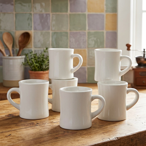 Mug à café moderne en porcelaine 11oz, compatible sublimation, passe au lave-vaisselle et au micro-ondes, pour boissons chaudes, idéal pour les fêtes et Noël - Product Image 3