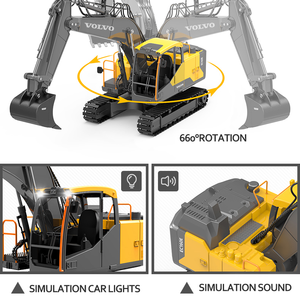 รถขุดขนาดเล็กจากจีน, รถขุดบังคับวิทยุพร้อมหัวเจาะแบบ <span class=keywords><strong>Auger</strong></span> และบุ้งกี๋ขุดแบบอัลลอยด์ - Product Image 6