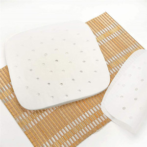 Joinhot Silicone Steamer Liners Punched Paper 10x10cm For Air Fryer And Steamer Baking Accessories - Product Image 2