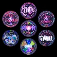 Choses autosellantes en línea para decoración de fiesta de cumpleaños, globo de burbuja con impresión de 20 pulgadas, globo
